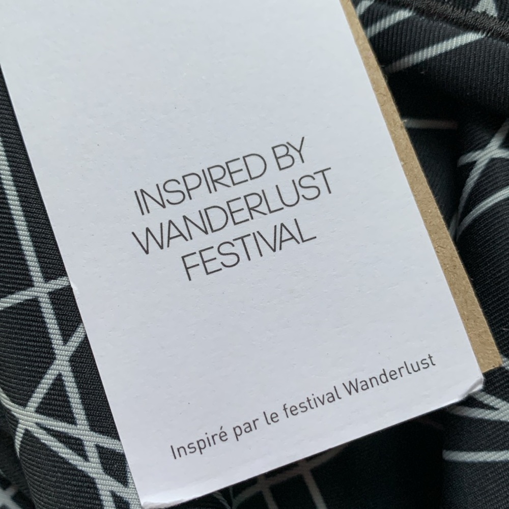 Adidas x Wanderlust Festival 3/4 black/clonix design Medium nwt - Picture 9 of 16